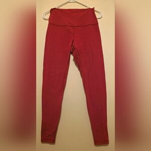 LULULEMON ALIGN 25" INSEAM LEGGINGS IN RASPBERRY SIZE 8